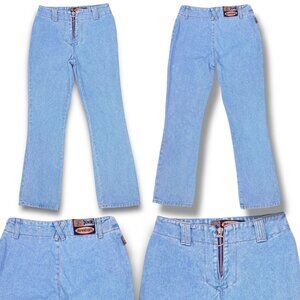 Vintage No Excuse Y2K Women's Light Wash No Pocket O Ring Zipper Denim Jeans 30"